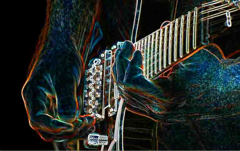 MF035 Wall décor art photographic oil on canvas pop art guitar player
